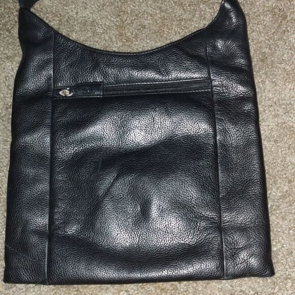 The Sak black pure leather shoulder bag   NWOT - Picture 4 of 8